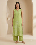 Pistachio Green Embroidered Co-ord Set